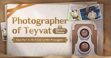 Genshin - 3.1 Photographer of Teyvat Event Page