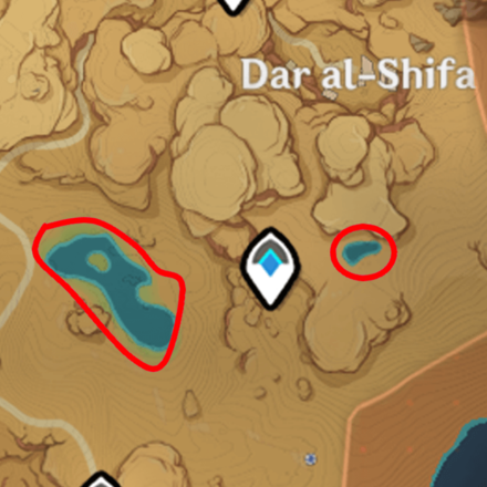 Genshin - Athel Wood Location - Dar Al-Shifa