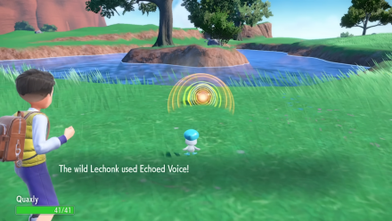 Pokemon Scarlet and Violet SV  Lechonk Used Echoed Voice