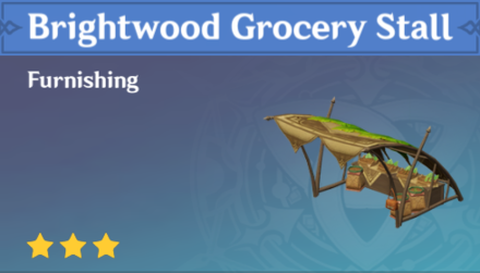 Genshin Impact - How to Get Brightwood Grocery Stall Furnishing