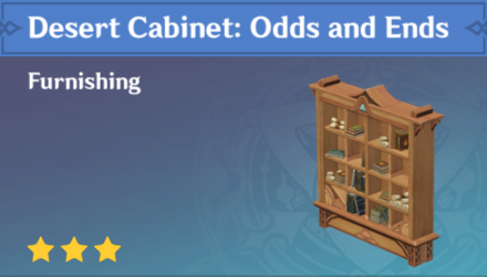 Genshin Impact - How to Get Desert Cabinet: Odds and Ends Furnishing