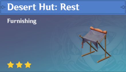 Genshin Impact - How to Get Desert Hut: Rest Furnishing