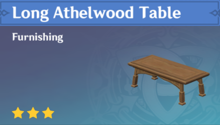 Genshin Impact - How to Get Long Athelwood Table Furnishing