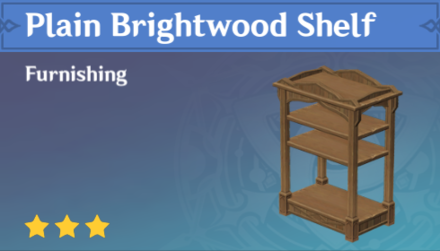 Genshin Impact - How to Get Plain Brightwood Shelf Furnishing