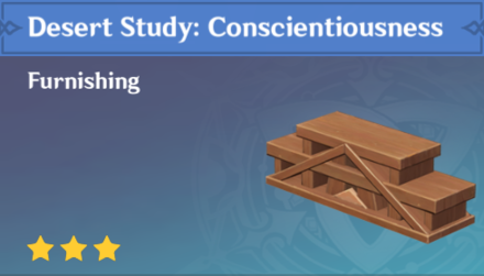 Genshin Impact - How to Get Desert Study: Conscientiousness Furnishing