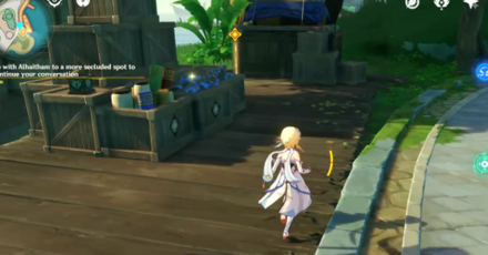 Genshin Impact - Lost in Prosperity Walkthrough - Go to a More Secluded Spot