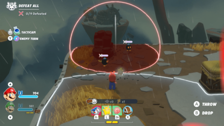 Mario + Rabbids Sparks of Hope - Throwing Bob-ombs