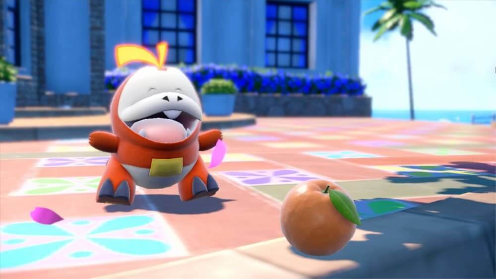 Fuecoco Happy Pokemon Scarlet and Violet