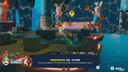 Mario + Rabbids Sparks of Hope - Luigi Ranged Attack