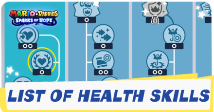 Mario + Rabbids Sparks of Hope Health Skills