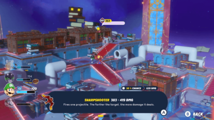 Mario + Rabbids Sparks of Hope - Luigi Sniping Enemies