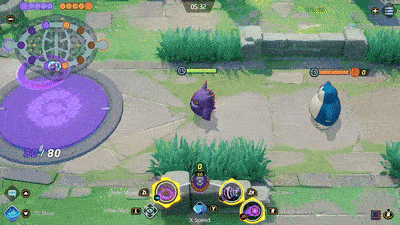 Pokemon UNITE - Gengar Dream Eater Combo.gif