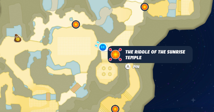 Mario + Rabbids Sparks of Hope - Riddle of the Sunrise Temple Map Location