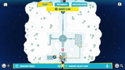 Mario + Rabbids Sparks of Hope - Winter Palace Map