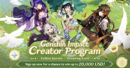 Genshin - Creator Program Endless Journey - Streaming Event on Twitch Event Page