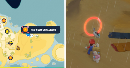 Mario + Rabbids Sparks of Hope - Beacon Beach Red Coin Challenge Map Location