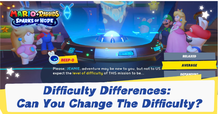 Mario + Rabbids Sparks of Hope - Difficulty Differences Banner