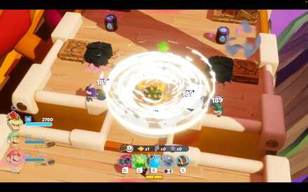 Stomp on enemies to land safely and deal damage