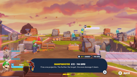 Mario + Rabbids Sparks of Hope - Luigi Sniping Ghostly Walkers