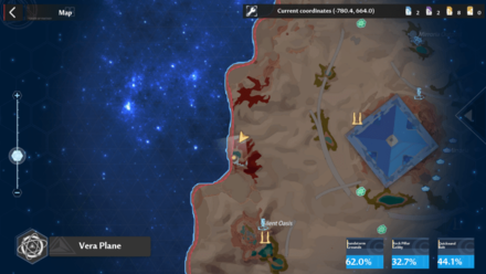 Tower of Fantasy - Crimson Oasis Scenic Point Map View