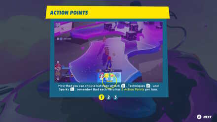 Each Hero has 2 Action Points