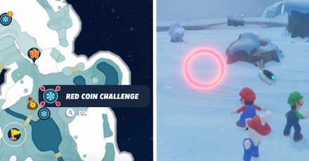 Mario + Rabbids Sparks of Hope - Pristine Peaks Red Coin Challenge Map Location.png