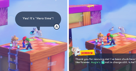Mario + Rabbids Sparks of Hope - Climb Up the Ladder and Talk to the Spark.png