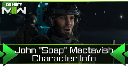 Modern Warfare 2 - John Soap Mactavish (Neil Ellice) Character Info