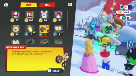 Mario + Rabbids Sparks of Hope - Purchase the Midnite Key from Salesbot