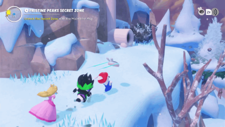 Mario + Rabbids Sparks of Hope - Pristine Peaks Secret Zone Location Step 5