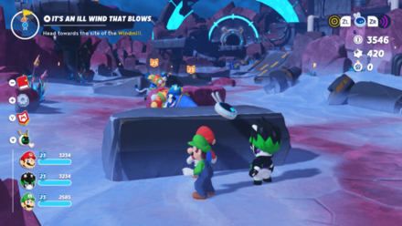 Mario + Rabbids Sparks of Hope - Multiple Enemies Before the Windmill