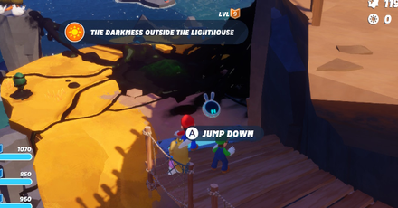 Mario + Rabbids Sparks of Hope - Follow the track of coins to reach the area.png