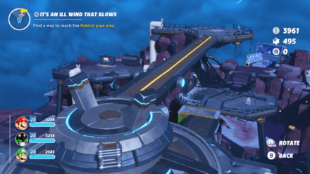 Mario + Rabbids Sparks of Hope - Rabbid Pipe Area