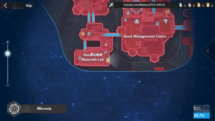 Tower of Fantasy - Hazardous Materials Lab Limited Gachapon Map View