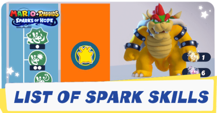 Mario + Rabbids Sparks of Hope List of Spark Skills