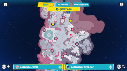 Mario + Rabbids Sparks of Hope - Barrendale Mesa Map
