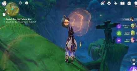 Genshin - Direction of the waves from the gadget