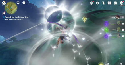 Genshin - Use wind circles and Four-Leaf Sigils