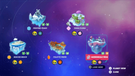 Mario + Rabbids Sparks of Hope - Planet Overview