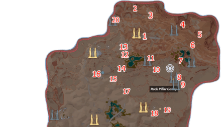 Rock Pillar Gobby Gold Nucleus Map