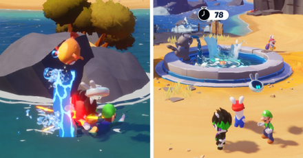 Mario + Rabbids Sparks of Hope - Dash through the skinnyfishes then toss them to the fountain.png