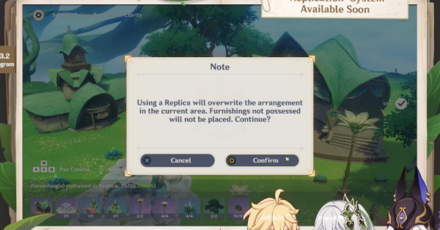 Genshin - Furnishing Mechanics for Design-Sharing