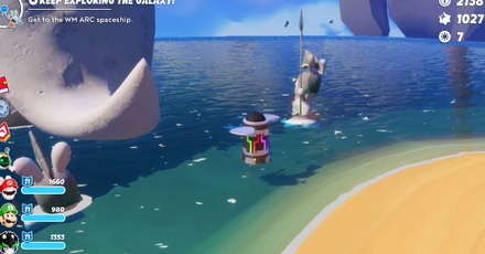 Mario + Rabbids Sparks of Hope - Floating Chest will appear by the shore.png
