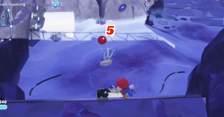 Mario + Rabbids Sparks of Hope - Make another left and go down the edge to get to the fifth Red Coin.png