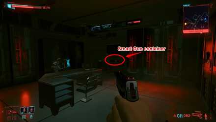 Cyberpunk 2077 Smart Gun Location Camera Room Disasterpiece