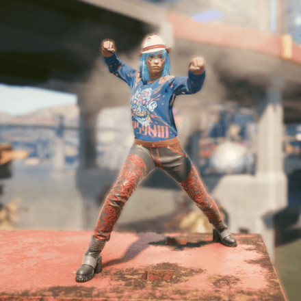 Cyberpunk 2077 - Blue Triceratops