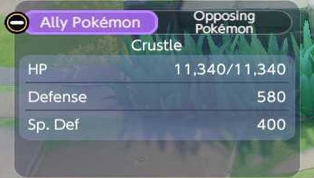 Pokemon UNITE - Crustle HP with Aeos Cookie (6 Stacks).png