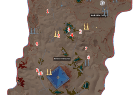 Sandstorm Grounds Gold Nucleus Map