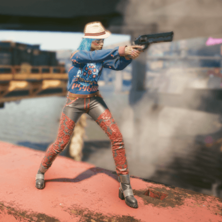 Cyberpunk 2077 - Action With a Revolver