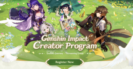 Genshin - Creator Program “Endless Journey” Streaming Event Registration
